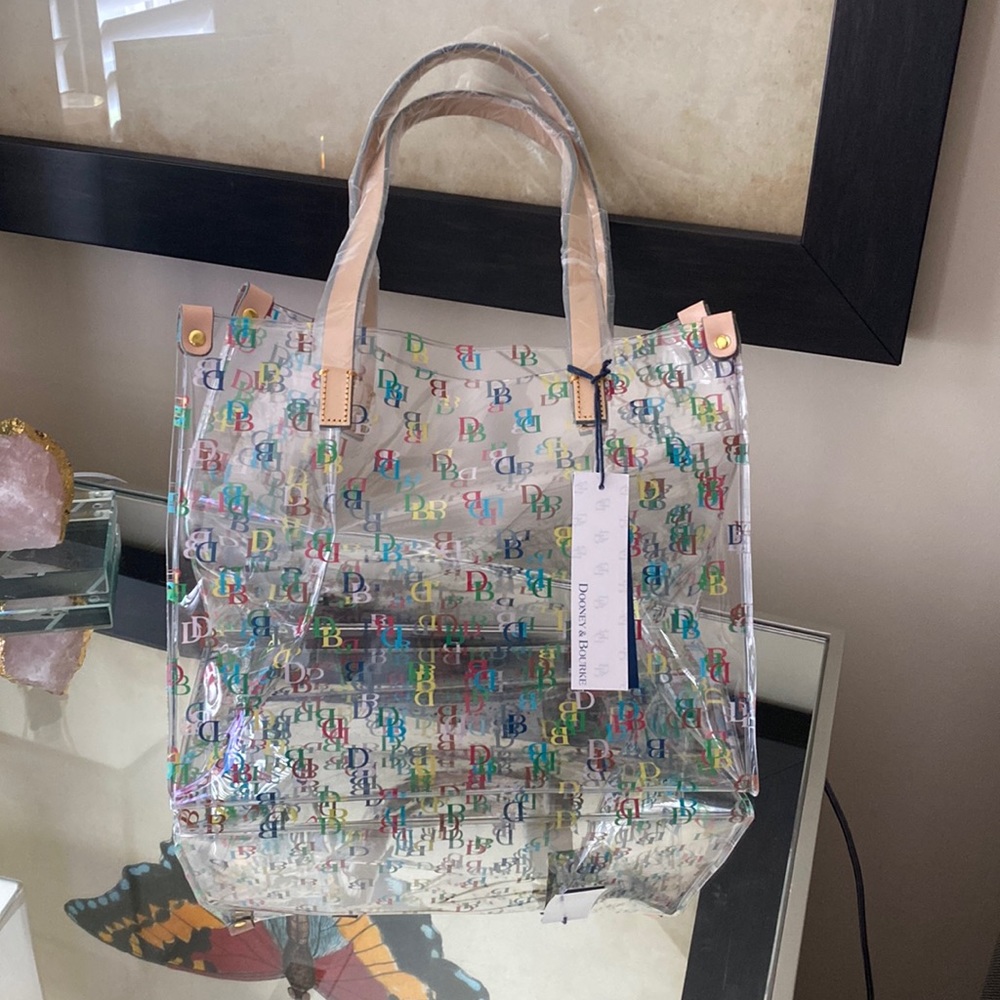 Dooney & Bourke clear medium shopper
